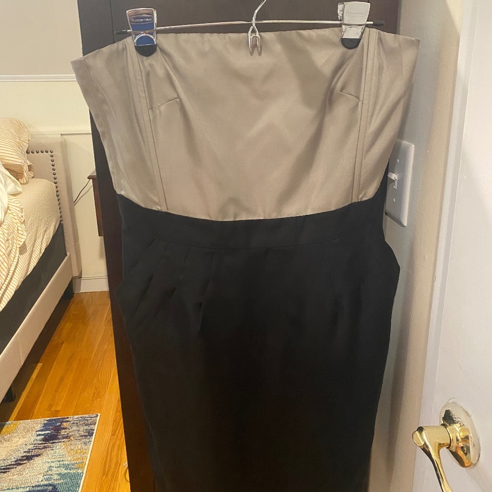 Two toned Strapless Dress - BR